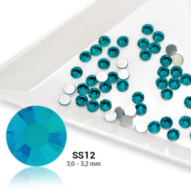 Pearl Nails kék strasszkő SS12 50db