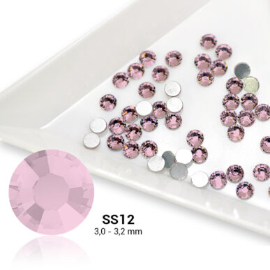 Pearl Nails világos rózsaszín strasszkő SS12 50db