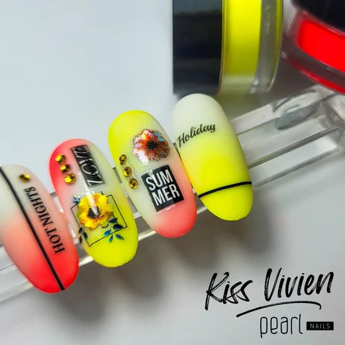 Pearl Nails Neon pigment por - egyedi körmök neon színekkel!