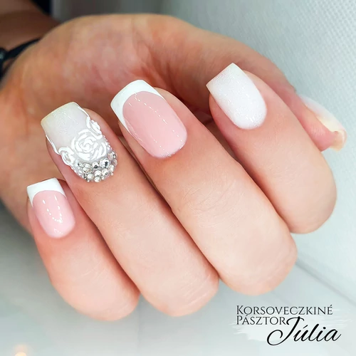 Fiber Base Gel Diamond White - Júlia -/ @Fényzselé