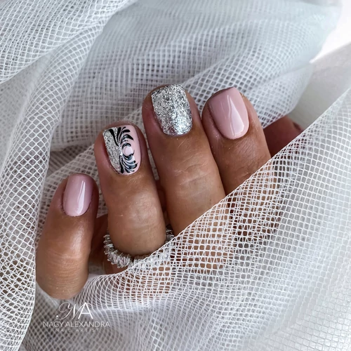 Pearl Nails Glam Decor Gel - Silver