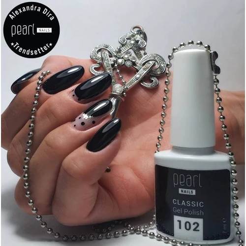 Fekete gél lakk 102 Classic | Pearl Nails