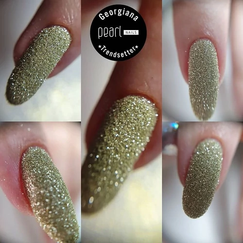 Pearl Nails Glitter spray - Pale gold fújható csillámpor 