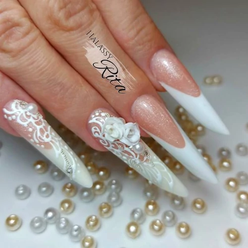 Csillámos nude akrilzselé - Pearl Nails hybrid Glitter Nude akrilzselé