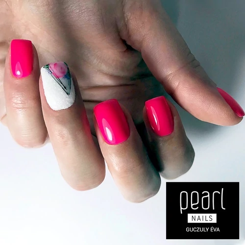 Gummy Base Gel - Neon Pink rugalmas építő lakkzselé