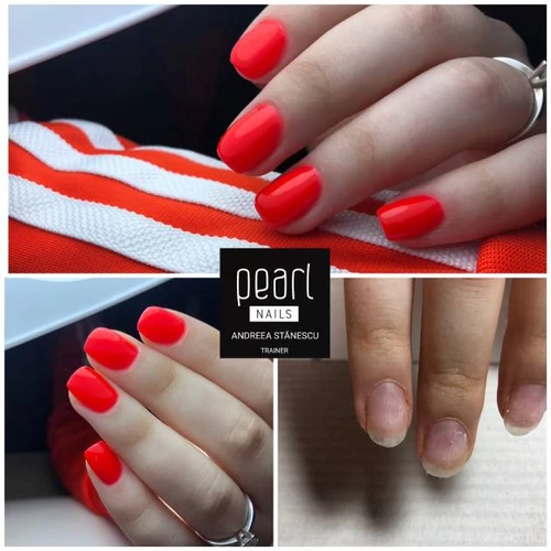 Pearl Nails NeonLac FL21 gél lakk - neon piros