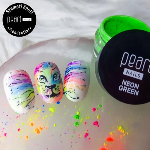 Pearl Nails Neon pigment por - egyedi körmök neon színekkel!