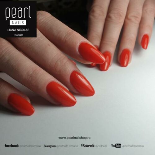 Piros színes zselé  - Pearl Nails Matte 249 színes zselé