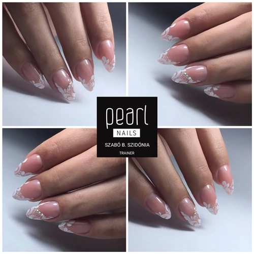 Körömdíszítés 801 UV Painting Gel fehér festőzselével