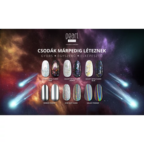 Pearl Nails Galaxy Metal Flakes - Blue Chameleon körömdíszítő pehely