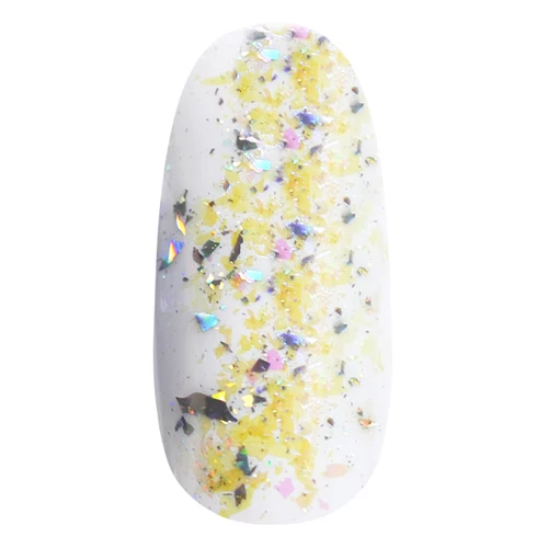 Pearl Nails Galaxy Metal Flakes - Blue - fekete alapon