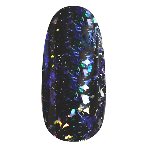 Pearl Naisl Galaxy Metal Flakes - Blue - fekete alapon