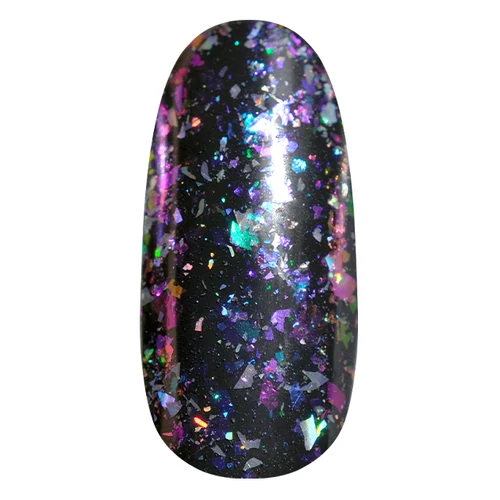 Galaxy Metal Flakes - Purple - fekete alapon