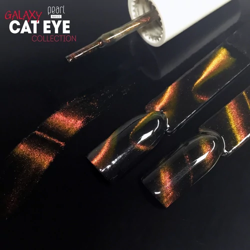 Galaxy Cat Eye Effect 705 gél lakk - CORAL YELLOW