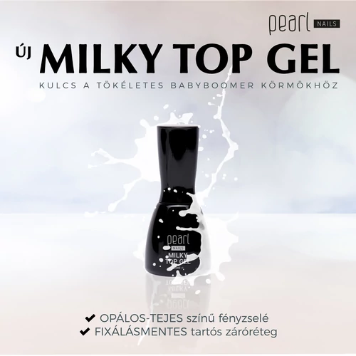 Milky Top Gel fényzselé babyboomer körmökhöz