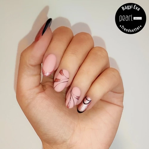 Matte Stone 605 gél lakk - rosegold &quot;Rózsakvarc&quot;