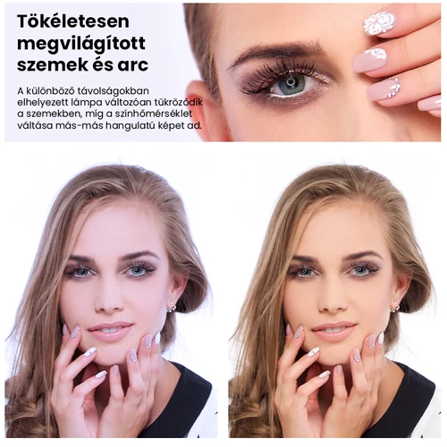 PULUZ LED körlámpa / szelfi lámpa telefontartóval