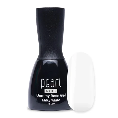 Ecsetes alapozó-építő zselé - Milky White Gummy Base Gel