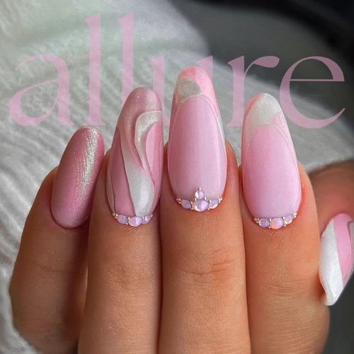 allure 003 gél lakk - Rózsaszín gél lakk - Pearl Nails