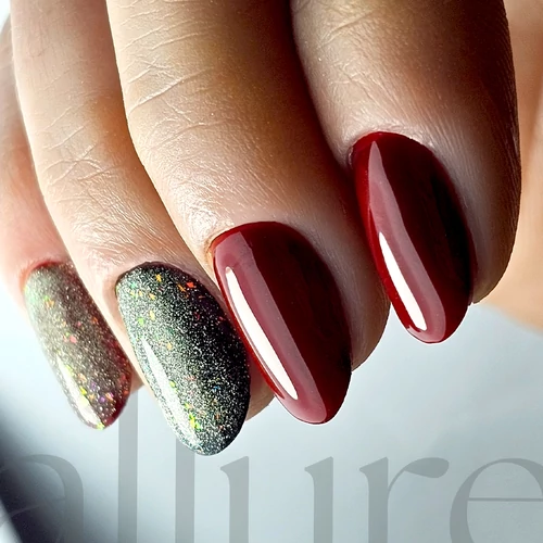 allure 008 gél lakk - bordó- Pearl Nails