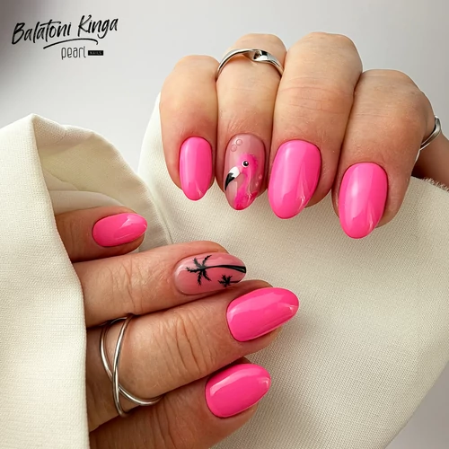 Classic 563 gél lakk - neon pink