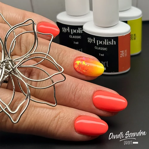 Classic 564 gél lakk - neon korall