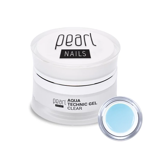 Pearl Nails AQUA Technic Gel Clear rugalmas építőzselé