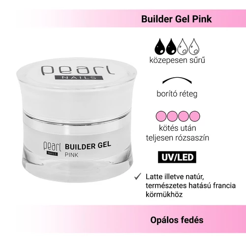 Pearl Nails Builder Gel Pink rózsaszín építőzselé