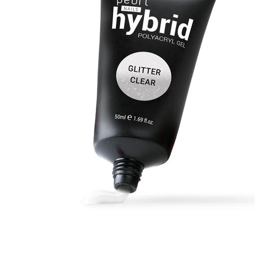 Pearl Nails hybrid PolyAcryl Gel akrilzselé - Glitter Clear 50ml
