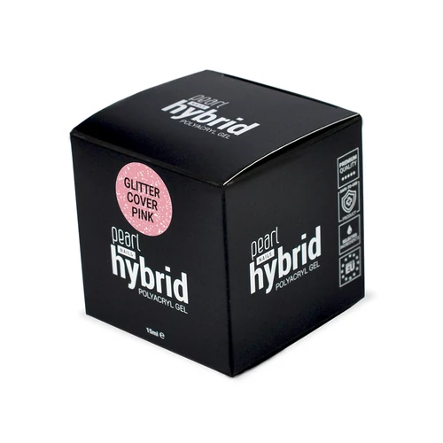 Pearl Nails hybrid PolyAcryl Gel akrilzselé - Glitter Cover Pink 15ml