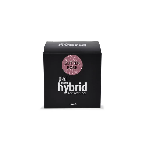 Pearl Nails hybrid PolyAcryl Gel akrilzselé - Glitter Rose 15ml