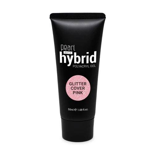Pearl Nails hybrid PolyAcryl Gel akrilzselé - Glitter Cover Pink 50ml