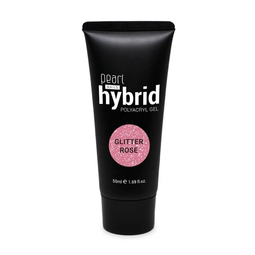 Pearl Nails hybrid PolyAcryl Gel akrilzselé - Glitter Rose 50ml