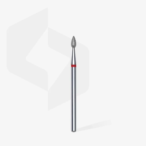 Staleks gyémánt csiszolófej - "csepp" piros 2,3 mm/5 mm - FA40R023/5 | EXPERT