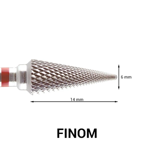 Kúp formájú karbid csiszolófej - Cross Cut - finom