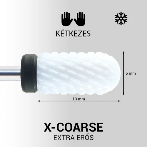 KÉTKEZES kerek végű henger kerámia csiszolófej - XCoarse (extra erős)