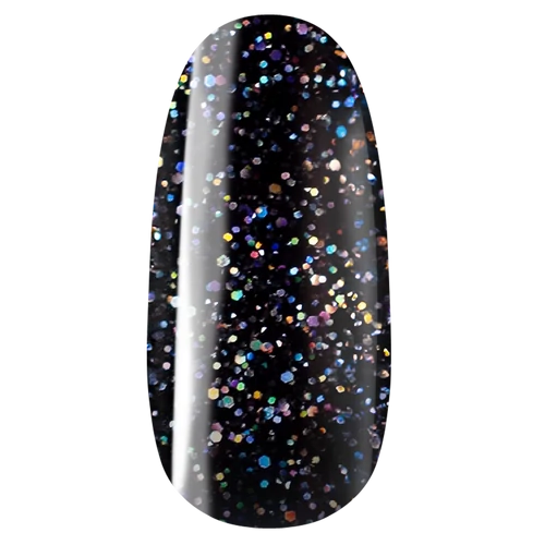 Pearl Nails Classic 844 fekete csillámos gél lakk