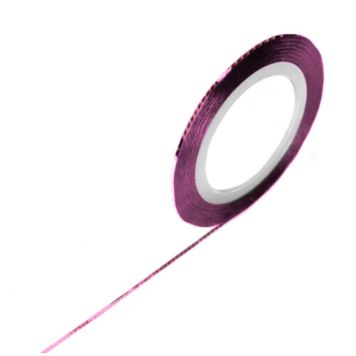 Díszítő szalag 1mm - hologramos pink