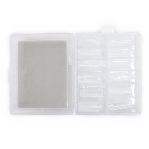 hybrid Reverse Dual Tip Box - coffin - Pearl Nails