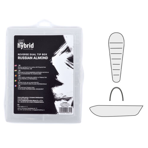 hybrid Reverse Dual Tip Box - orosz mandula - Pearl Nails