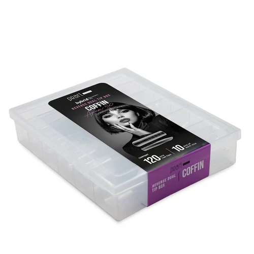 hybrid Reverse Dual Tip Box - Coffin Apex 50 - Pearl Nails