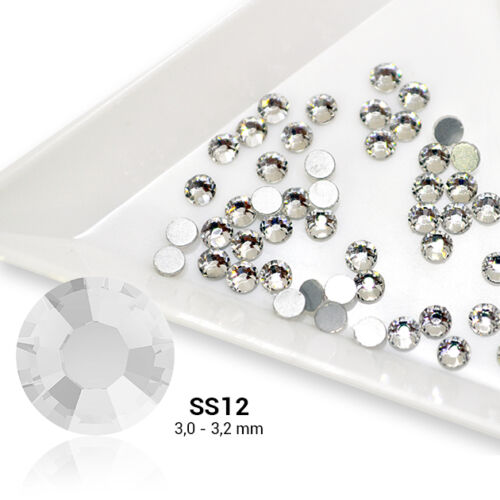 Pearl Nails ezüst strasszkő SS12 - 50db