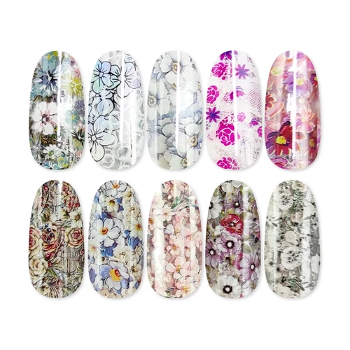 Pearl Nails 10in1 Transzferfólia box - Flowers