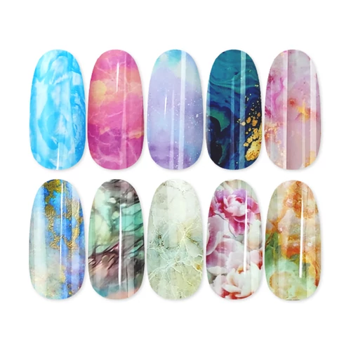 Pearl Nails 10in1 Transzferfólia box - Marbles