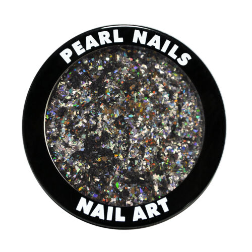 Holo Flitters - Black | Pearl Nails