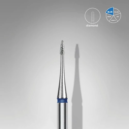 Staleks gyémánt csiszolófej - "hegyes láng mini" kék - FA12B010/3 | EXPERT