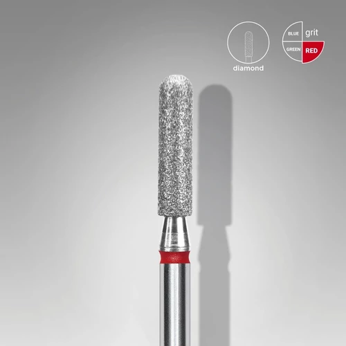 Staleks gyémánt csiszolófej "kerekített henger" piros - FA30R025/10 | EXPERT