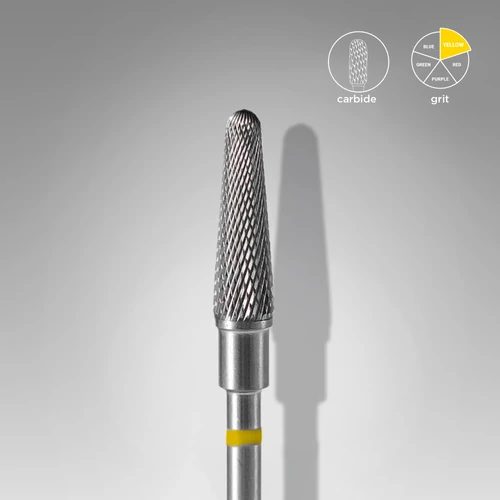 Staleks karbid csiszolófej - Cone bit sárga (szuper-finom) - FT70Y040/13 | EXPERT