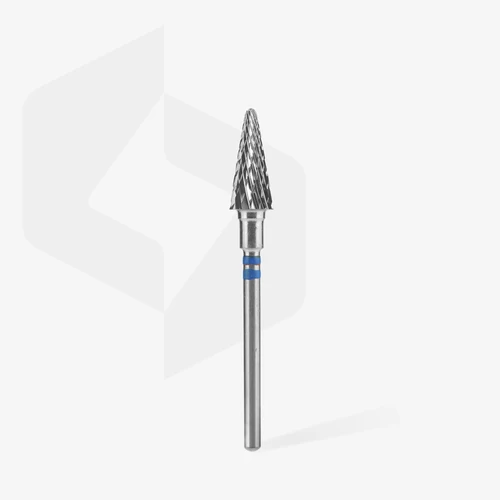 A Staleks keményfém csiszolófej -"kúp" kék 6mm/14mm -FT73B060/14