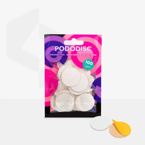 Staleks Pododisc cserélhető fehér csiszolókorong lapok - L méret